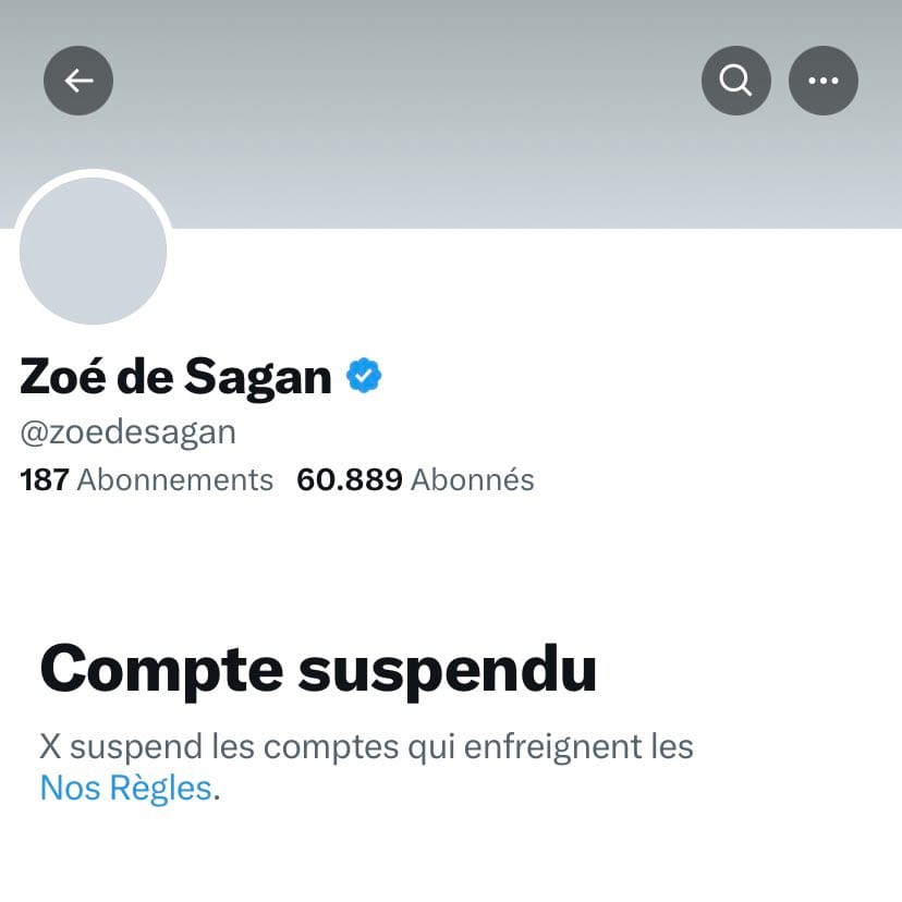 Vie et mort de Zoé Sagan [Avertissement]